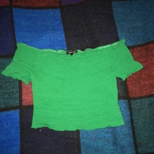 Off the shoulder crop top